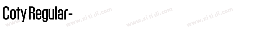 Coty Regular字体转换 Coty Regular字体转换